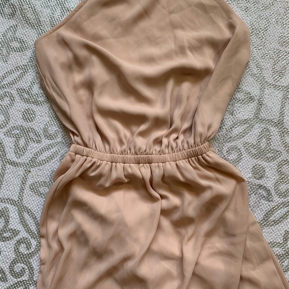 Show Me Your Mumu Pink Heather Chiffon Halter Gown - Picture 5 of 8